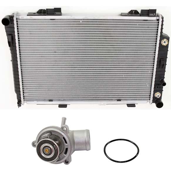 Radiator with Thermostat, 2.2L/2.3L Engines, with Housing, Plastic Tank