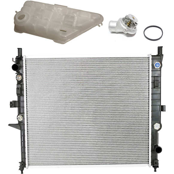 2000 Mercedes Benz ML320 Base - 3-Piece Kit Radiator, GAS, 3.2L 6Cyl,  Includes (1) Coolant Reservoir, (1) Radiator, and (1) Water Outlet