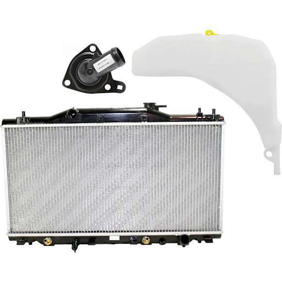2003 Acura RSX - 3-Piece Kit Radiator, Automatic Transmission, 2.0L 4Cyl,  Includes (1) Coolant Reservoir, (1) Radiator, and (1) Thermostat