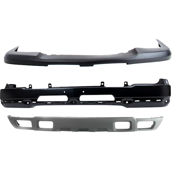 2004 Chevrolet Silverado 1500 Base - 3-Piece Kit Front Bumper, For Models With Towing Package and Fog Lights, Paint to Match,  Includes (1) Bumper, (1) Bumper Cover, and (1) Valance