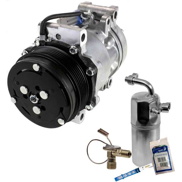 2-Piece Kit A/C Compressor Kit Kit, Includes A/C Compressor and A/C Service Kit (A/C Accumulator, A/C Orifice Tube, and A/C O-Ring and Gasket Seal Kit)