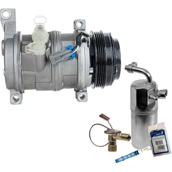 2-Piece Kit A/C Compressor Kit, includes A/C Compressor and A/C Service Kit, Two Bolts to mount the Hoses