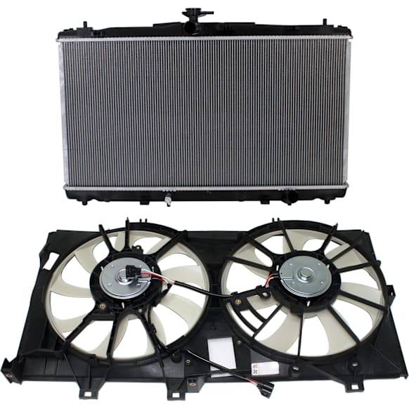 2-Piece Kit Radiator Fan Kit with Radiator, 2.5L Engine, Hybrid Models, Includes (1) Radiator and (1) Cooling Fan Assembly
