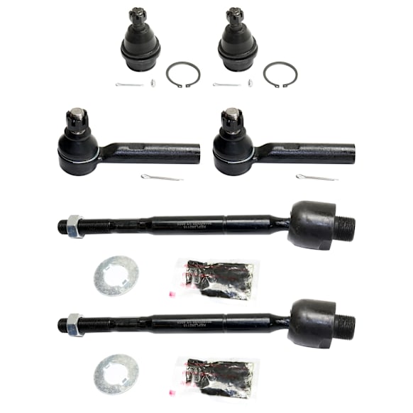 2008 Lexus GX470 - 6-Piece Kit Front, Driver or Passenger Side Suspension Kit, For Models Without Kinetic Dynamic Suspension,  Includes (4) Tie Rod End and (2) Ball Joint