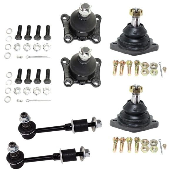 1992 Toyota 4Runner - 6-Piece Kit Front, Driver and Passenger Side Suspension Kit, Four Wheel Drive, Link With 1 Stud(s), Production Date From April 1989,  Includes (4) Ball Joint and (2) Sway Bar Link