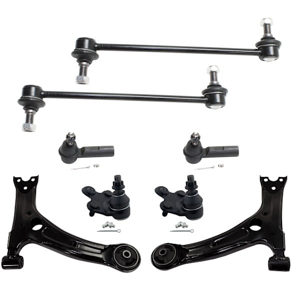 2010 Toyota Corolla S - 8-Piece Kit Front, Driver and Passenger Side, Lower Control Arm, USA Built Vehicle