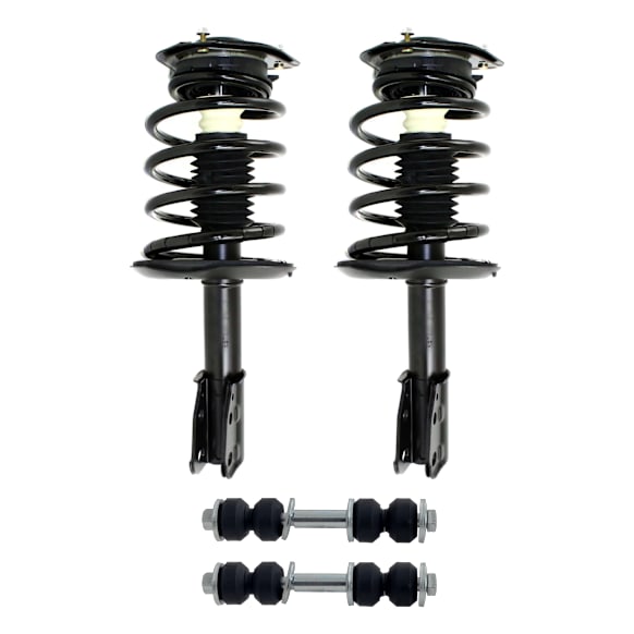 4-Piece Kit Front Suspension with Loaded Struts and Sway Bar Links, Front Wheel Drive