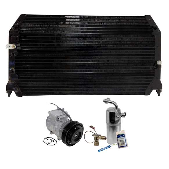 1997 Lexus ES300 - 3-Piece Kit A/C Compressor Kit, 3.0L 6Cyl, Nipp, 10PA17C,  Groove, Boss Mount 4, With Clutch, 6-Groove Pulley