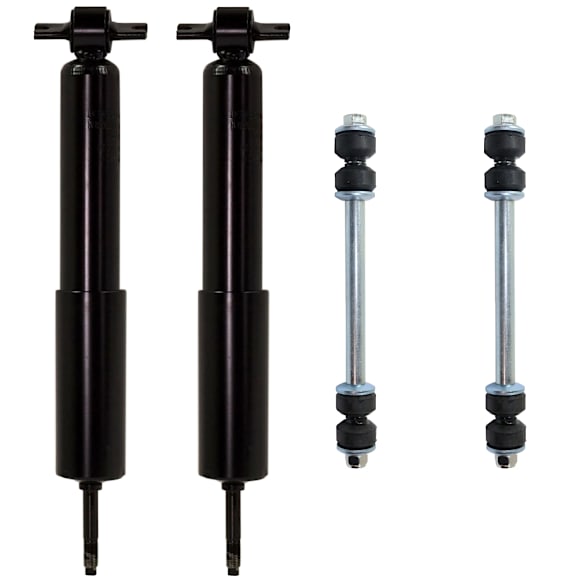 2009 Ford Ranger - 4-Piece Kit Front Suspension Kit, Contains Oversized 7/16 (in) Bolt for Durability, RWD, (Except High Ryder Option), with Coil Spring Front Suspension, Includes (2) Shock Absorber and Strut Assembly and (2) Sway Bar Link