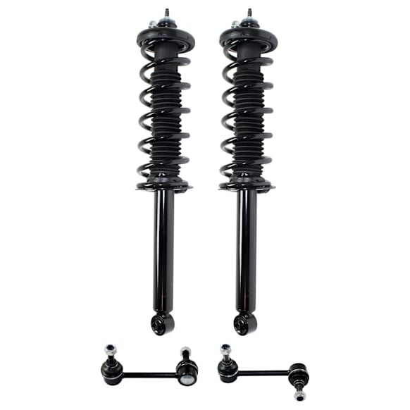 2004 Acura TL - 4-Piece Kit Rear, Driver and Passenger Side Fully Loaded Strut,  Includes (2) Loaded Strut and (2) Sway Bar Link