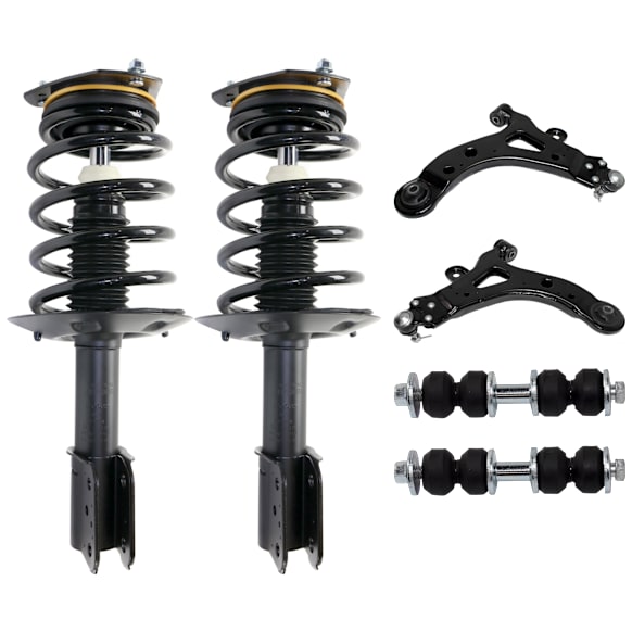6-Piece Kit Fully Loaded Struts with Control Arms, and Sway Bar Links