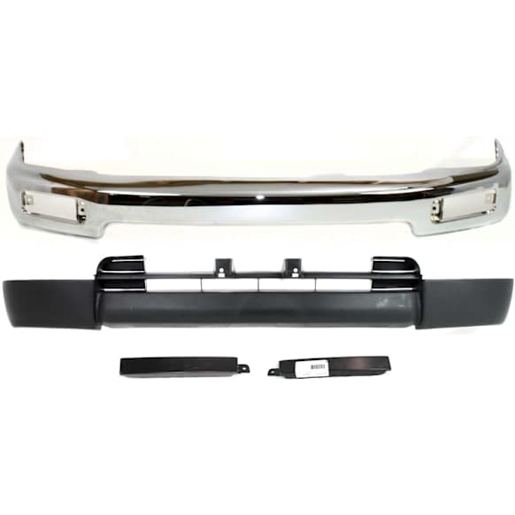 1998 Toyota 4Runner - 4-Piece Kit Front Bumper, Chrome, Sport Utility,  Includes (1) Bumper, (2) Grille Extension, and (1) Valance