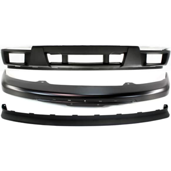 2009 Chevrolet Colorado - 3-Piece Kit Front, Lower Textured Bumper Cover, Non-Xtreme Models, For Models Without Sport Package,  Includes (1) Bumper, (1) Bumper Cover, and (1) Valance