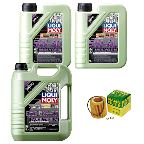 2008 BMW 335i - 4-Piece Kit Full Synthetic Motor Oil, 4-Piece Kit, Genuine BMW  Includes (3) Motor Oil and (1) Oil Filter