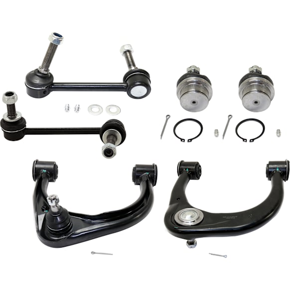 2006 Toyota Tacoma - 6-Piece Kit Front, Driver and Passenger Side, Upper and Lower Control Arm, Pre Runner, RWD,  Includes (2) Ball Joint, (2) Control Arm, and (2) Sway Bar Link