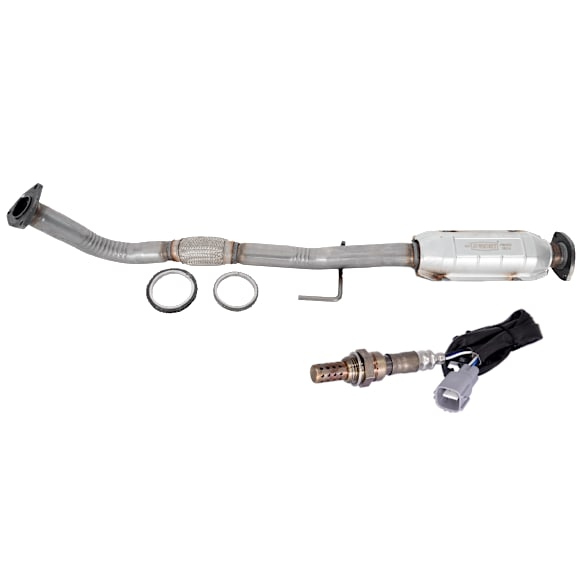 1997 Toyota Camry - 2-Piece Kit After Primary Catalytic Converter Catalytic Converter, 2.2L 4Cyl, Federal EPA Standard, 46-State Legal (Cannot ship to CA, CO, NY or ME), USA Built Vehicle, Naturally Aspirated,  Includes (1) Catalytic Converter and (1) Oxygen Se