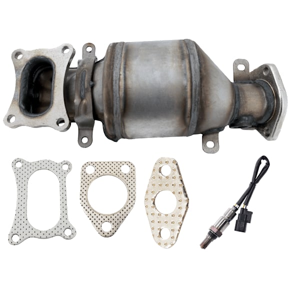 2013 Acura RDX - 2-Piece Kit Front, Driver Side Catalytic Converter, 3.5L 6Cyl, Federal EPA Standard, 46-State Legal (Cannot ship to CA, CO, NY or ME), Radiator Side Precat, Naturally Aspirated,  Includes (1) Catalytic Converter and (1) Oxygen Sensor