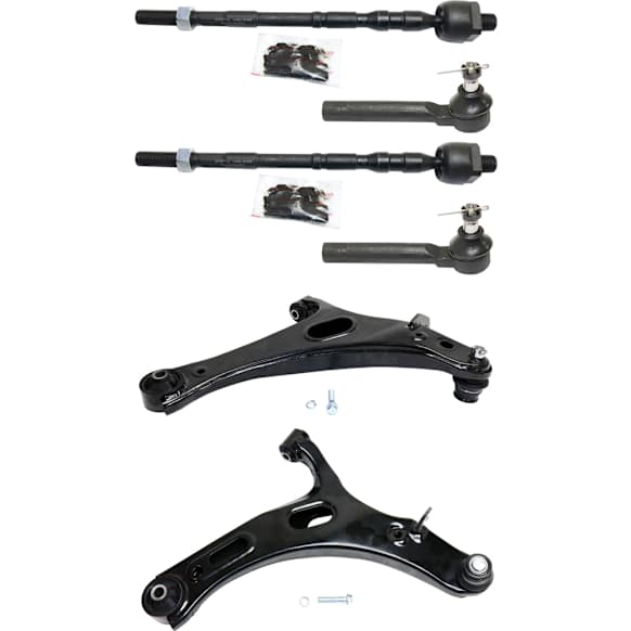 2013 Subaru Legacy - 6-Piece Kit Front, Driver and Passenger Side, Lower Control Arm Kit,  Includes (2) Control Arm and (4) Tie Rod End