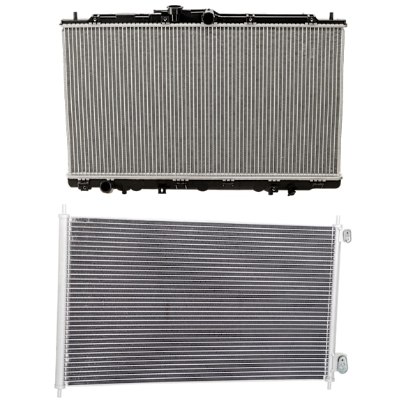 2002 Acura TL - 2-Piece Kit A/C Condenser, For Models Without Sensor Port, 3.2L 6Cyl,  Includes (1) A/C Condenser and (1) Radiator