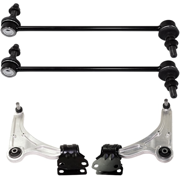 2019 Ford Fusion - 4-Piece Kit Front, Driver and Passenger Side, Lower Control Arm,  Includes (2)Control Arm and (2)Sway Bar Link