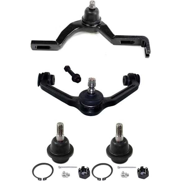 4-Piece Kit Front, Driver and Passenger Side, Upper Control Arm Kit, Includes (2) Ball Joint and (2) Control Arm