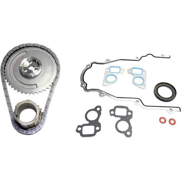 2003 Chevrolet Express 2500 - 2-Piece Kit Timing Chain Kit, Lr4, For Engines With 3 Bolt 1 Sensor Hub Cam Gear Or With 3 Bolt No Sensor Hub Cam Gear, Must Be Used With OS 30693R, 4.8L 8Cyl,  Includes (1) Timing Chain Kit and (1) Timing Cover Gasket