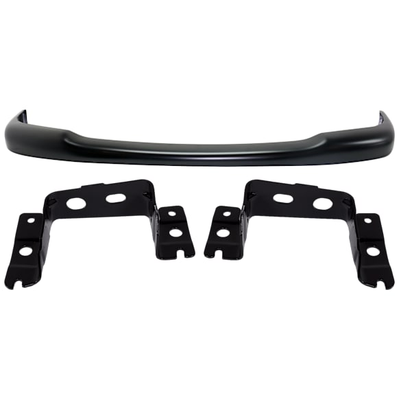 1998-2000 Dodge Durango - 3-Piece Kit, Front Bumper, Painted Black, Includes (1) Bumper and (2) Bumper Bracket