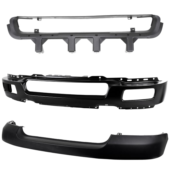 2005 Ford F-150 - 3-Piece Kit Front Bumper, Production Date To August 8 2005, Paint to Match,  Includes (1) Bumper, (1) Bumper Cover, and (1) Bumper Grille