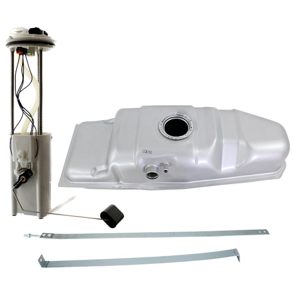 2001-2002 Chevrolet S10 - 4-Piece Kit Fuel Tank, With Steel Tank, 18.5 gallons / 70 liters, GAS, includes (1) Fuel Pump, (1) Fuel Tank, and (1) Fuel Tank Strap