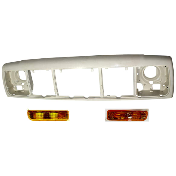 3-Piece Kit Header Panel, Thermoplastic, PTM, Includes Turn Signal Light