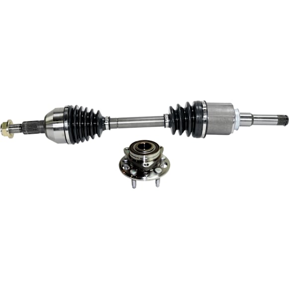 2010 GMC Terrain - 2-Piece Kit Front, Driver Side Axle Assembly, New, 2.4L 4Cyl  Includes (1) Axle Assembly and (1) Wheel Hub