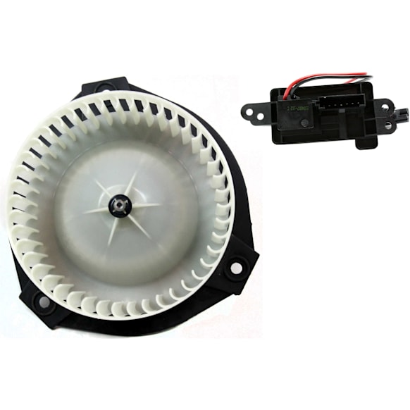 2002 Chevrolet Trailblazer - 2-Piece Kit Blower Motor, For Models Without Rear A/C,  Includes (1) Blower Motor and (1) Blower Motor Resistor