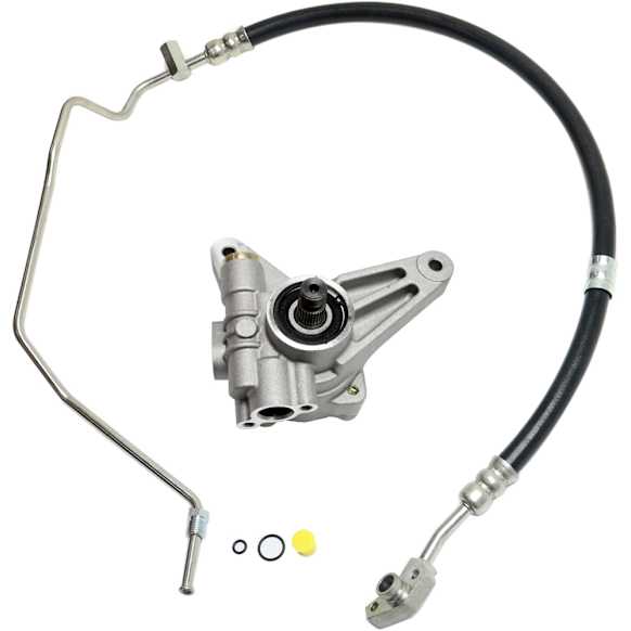 2006 Honda Odyssey - 2-Piece Kit Power Steering Pump, 3.5L 6Cyl, Without Reservoir, Without Pulley,  Includes (1) Power Steering Pressure Line Hose Assembly, (1) Power Steering Pump