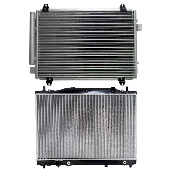 2005 Cadillac CTS - 2-Piece Kit A/C Condenser, 2.8L 6Cyl,  Includes (1) A/C Condenser and (1) Radiator