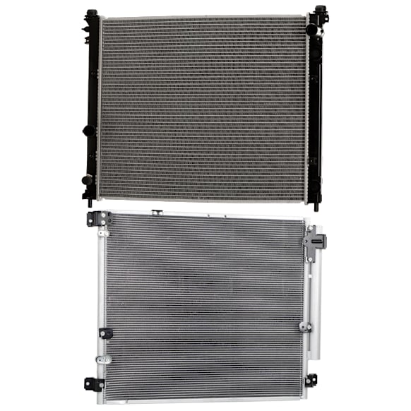 2005 Cadillac SRX - 2-Piece Kit A/C Condenser, 4.6L 8Cyl,  Includes (1) A/C Condenser and (1) Radiator
