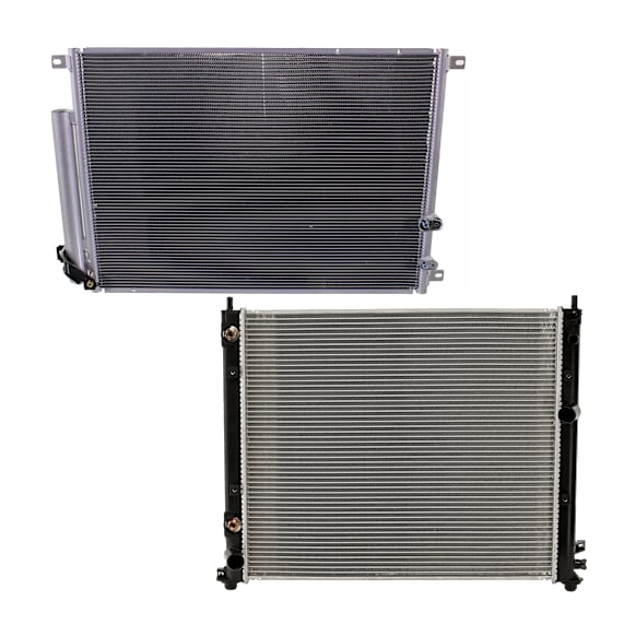 2008-2014 Cadillac CTS - 2-Piece Kit A/C Condenser, includes (1) A/C Condenser and (1) Radiator, 3.0L/3.6L Eng., 6 Cyl.
