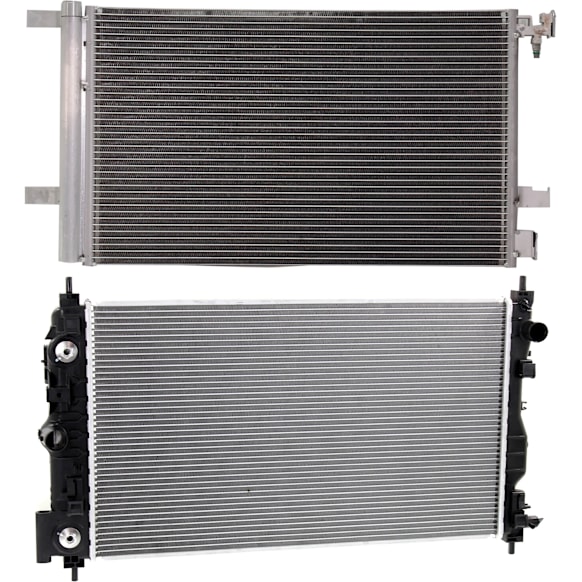 2013 Buick Verano - 2-Piece Kit A/C Condenser, 2.4L 4Cyl,  Includes (1) A/C Condenser and (1) Radiator