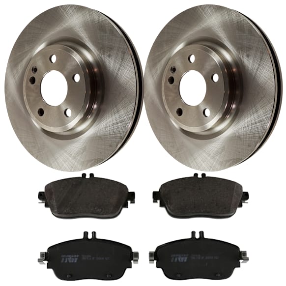 KIT-072924-2354 Front Brake Disc and Pad Kit, Plain Surface 5 Lugs Semi-metallic