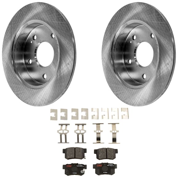KIT-072924-3100 Rear Brake Disc and Pad Kit, Plain Surface 5 Lugs 259.59 mm Ceramic