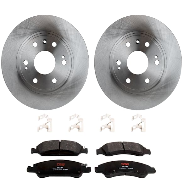 2011 GMC Sierra 1500 - Front Brake Disc and Pad Kit, Plain Surface, 6 Lugs, Ceramic