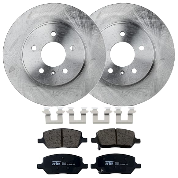 KIT-072924-616 Rear Brake Disc and Pad Kit, Plain Surface 5 Lugs Ceramic FWD