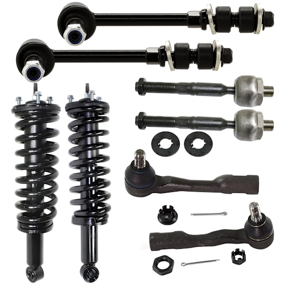 2004 Toyota Tundra SR5 - 8-Piece Kit Front, Driver and Passenger Side Fully Loaded Strut, For Models Without Off Road Package,  Includes (2) Loaded Strut, (2) Sway Bar Link, and (4) Tie Rod End