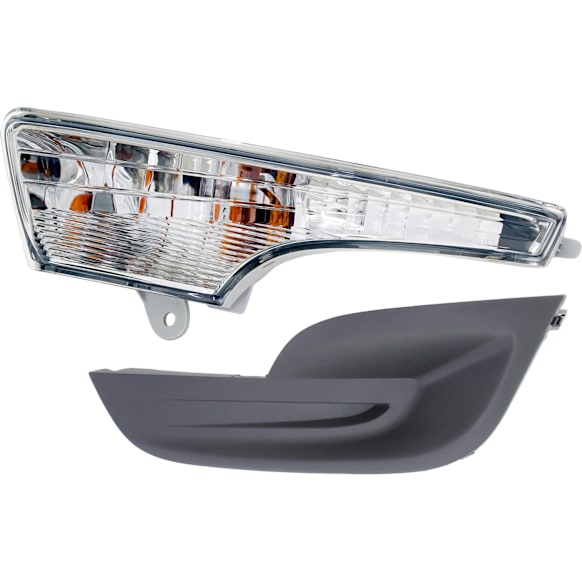 2013-2015 Nissan Altima - 2-Piece Kit, Front, Driver Side Turn Signal Light, With bulb(s), Includes (1) Turn Signal Light and (1) Fog Light Cover