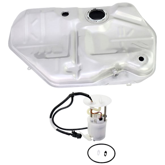 2002 Ford Taurus - 2-Piece Kit Fuel Tank, ID 1F12-AA, 26-1/2 x 44-1/2 x 9-1/2, Lock Ring Kit Included, 18 gallons / 68 liters, GAS,  Includes (1) Fuel Pump and (1) Fuel Tank