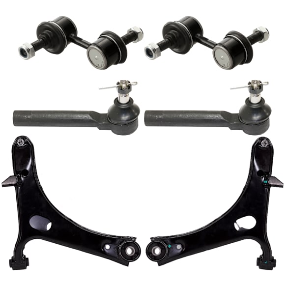 2008 Subaru Outback 2.5i L.L. Bean Edition - 6-Piece Kit Front, Driver and Passenger Side, Lower Control Arm,  Includes (2) Control Arm, (2) Sway Bar Link, and (2) Tie Rod End