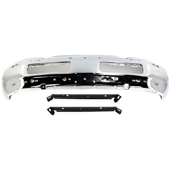 1998 Dodge Ram 1500 - 3-Piece Kit Front Bumper, Old Body Style, Chrome,  Includes (1) Bumper and (2) Bumper Bracket