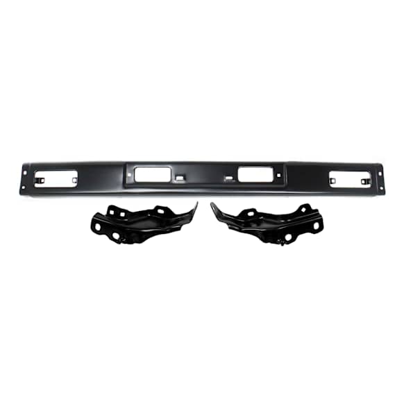 3-Piece Kit, Front Bumper, Painted Black, Includes (1) Bumper and (2) Bumper Bracket