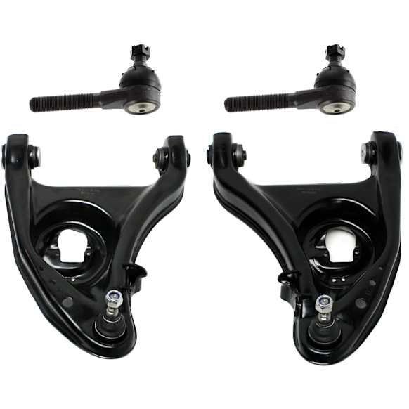 4-Piece Kit Front, Driver and Passenger Side, Lower Control Arm Kit, Includes (2) Control Arm and (2) Tie Rod End