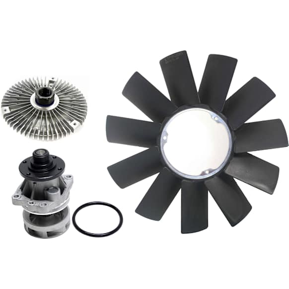 1994 BMW 325is Base - 3-Piece Kit Cooling System Service Kit, 11/420mm  Includes (1) Fan Clutch, (1) Radiator Fan Blade, and (1) Water Pump