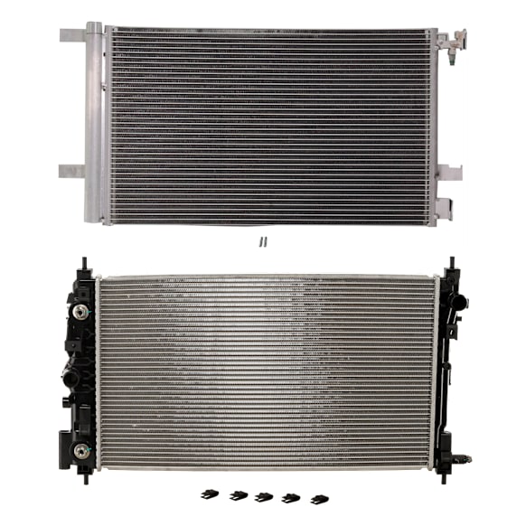 2013 Cadillac XTS - 2-Piece Kit A/C Condenser, 3.6L 6Cyl,  Includes (1) A/C Condenser and (1) Radiator